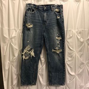 Abercrombie and Fitch Distressed Mom Jeans